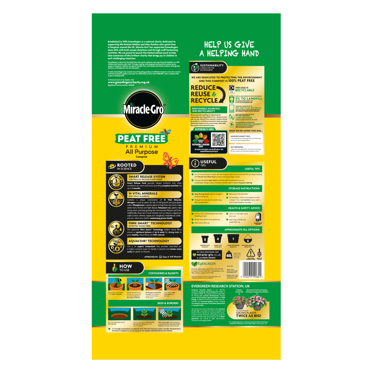 Miracle - Gro 40L All Purpose Peat Free Compost - 2 FOR £14 - Old Railway Line Garden Centre