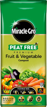 Miracle - Gro 40L Premium Peat Free Fruit & Veg Compost - Old Railway Line Garden Centre