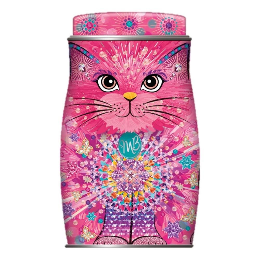 Monty Bojangles 135g Shimmering Starlet Berry Bubbly Chocolatey Truffles Cat Tin