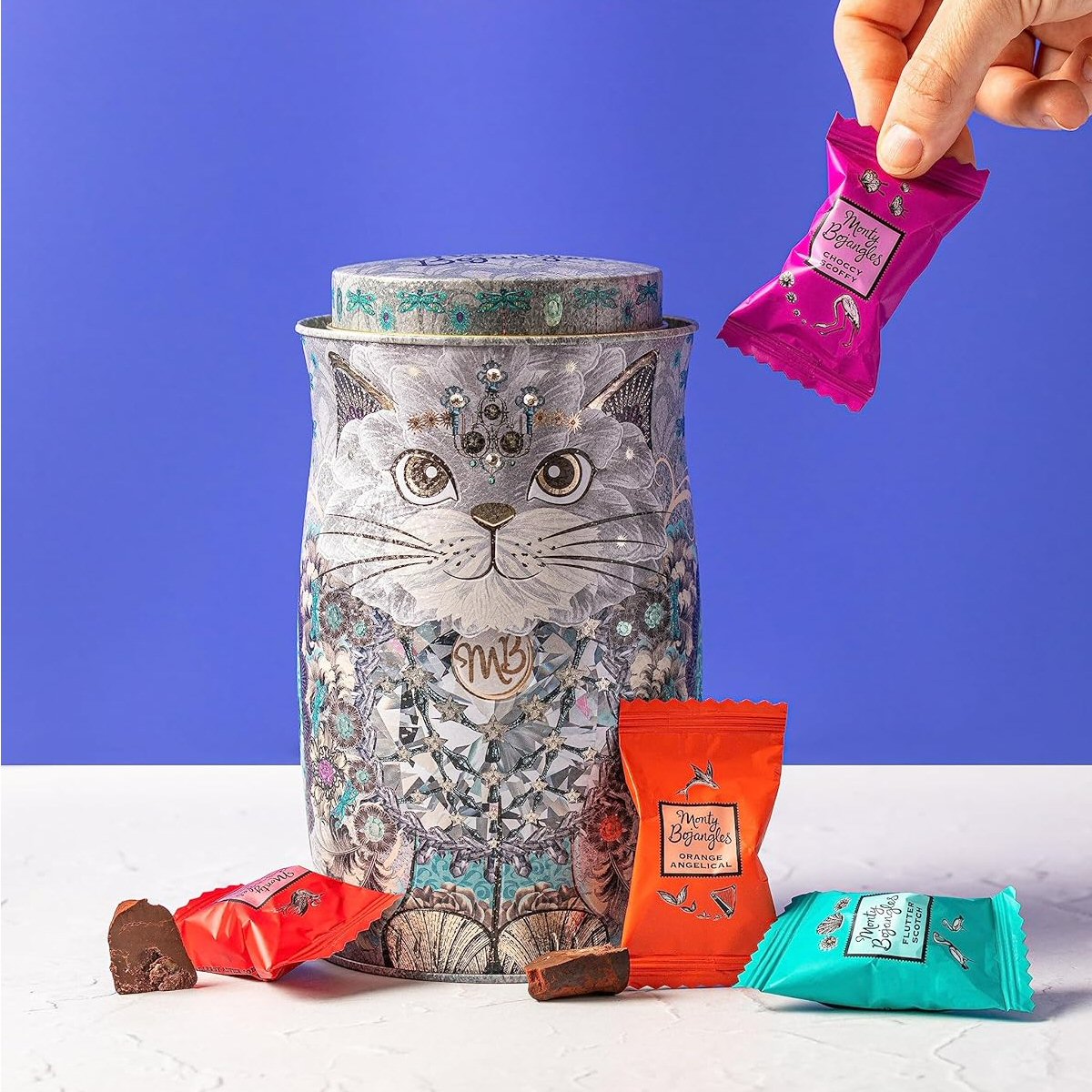 Monty Bojangles 200g Truffles Diamond Cat Tin