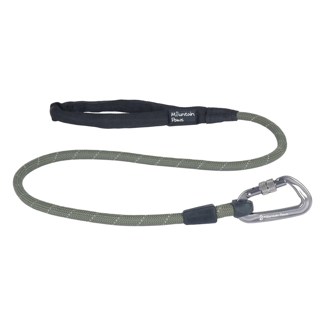 Mountain Paws 120cm Rope Dog Lead - Olive