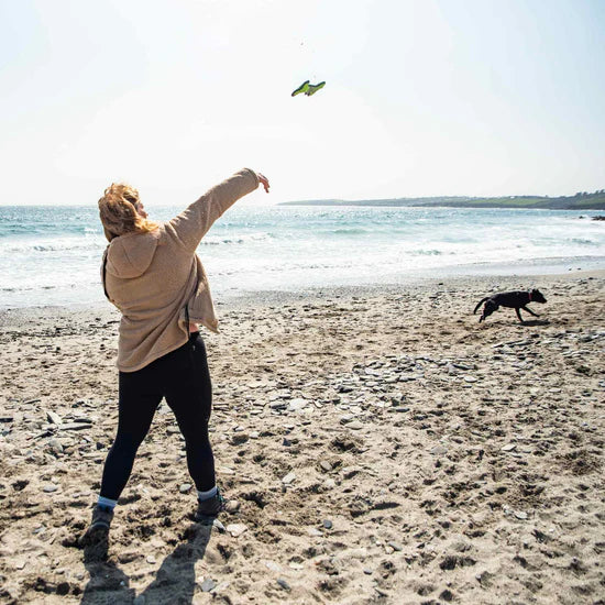 Mountain Paws 23cm Rubber Bone Dog Toy - Green