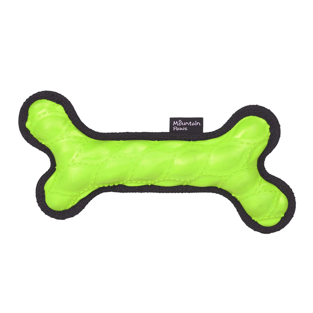 Mountain Paws 23cm Rubber Bone Dog Toy - Green