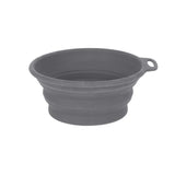 Mountain Paws Silicone Collapsible Dog Bowl - Grey