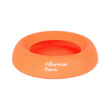 Mountain Paws Splashproof Dog Bowl - Orange