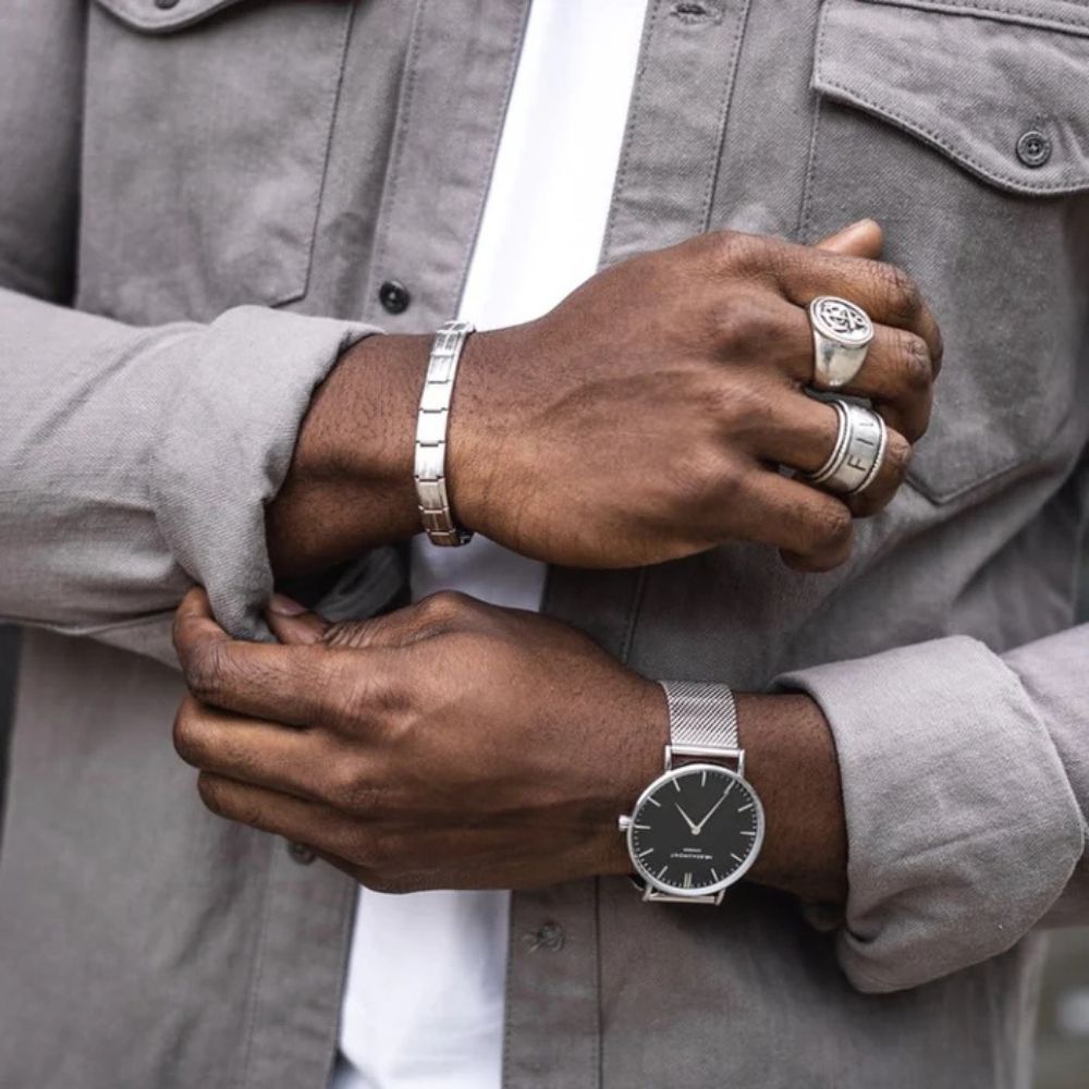 Mr Beaumont Mesh Silver