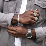 Mr Beaumont Mesh Silver