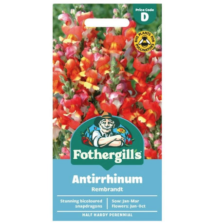 Mr Fothergill's Antirrhinum Rembrandt Seeds - Old Railway Line Garden Centre