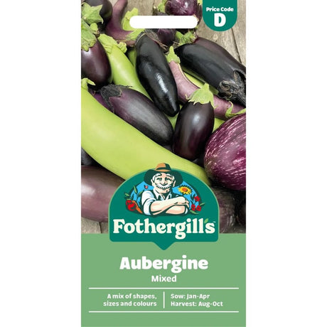 Mr Fothergill's Aubergine Mix Seeds - Old Railway Line Garden Centre