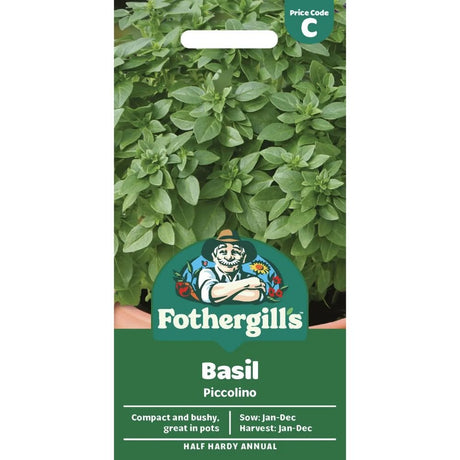 Mr Fothergill's Basil Piccolino Seeds - Old Railway Line Garden Centre