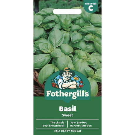 Mr Fothergill's Basil Sweet Seeds - Old Railway Line Garden Centre