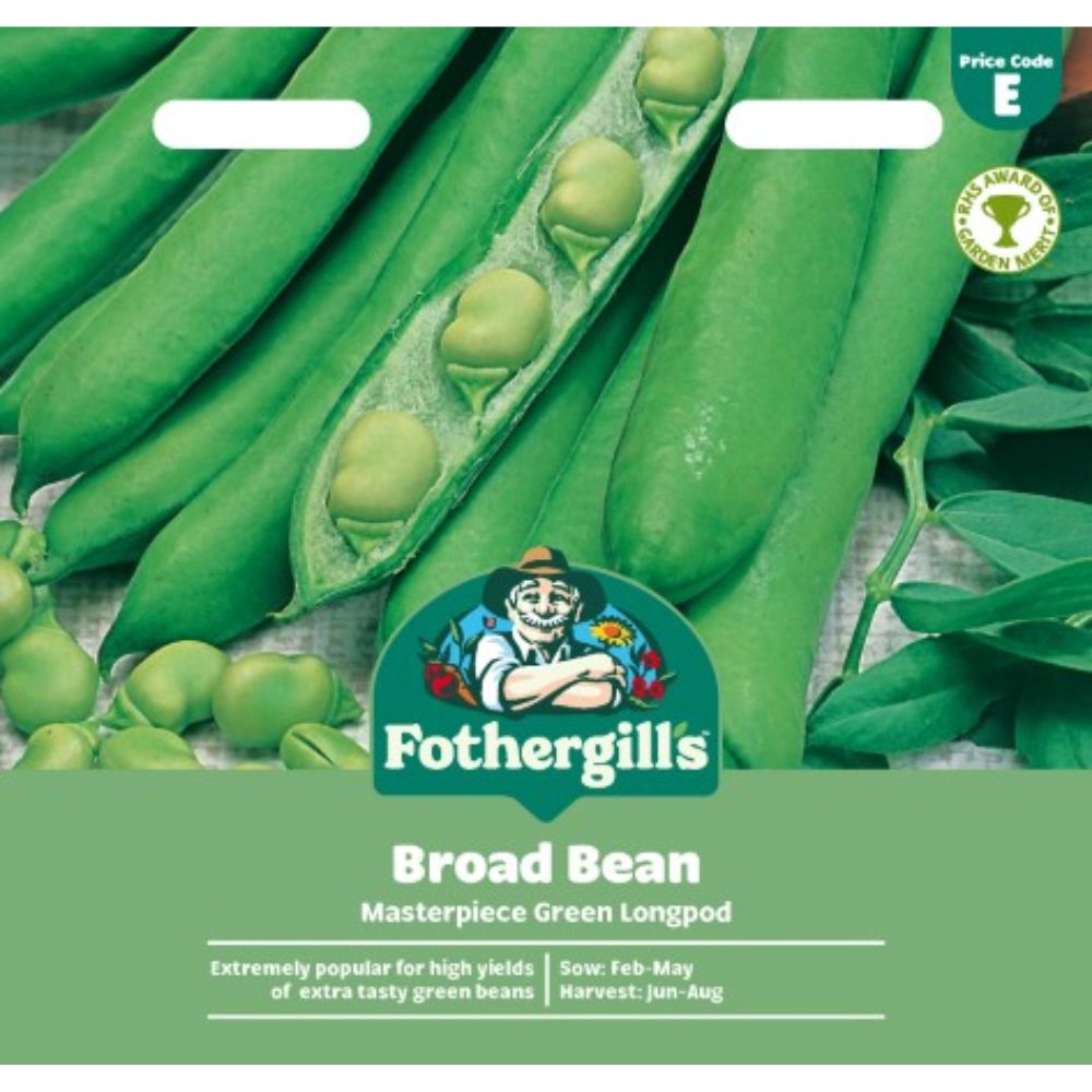Mr Fothergill's Broad Bean Masterpiece Green Longpod Seeds