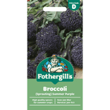 Mr Fothergill's Broccoli (Sprouting) Summer Purple Seeds - Old Railway Line Garden Centre