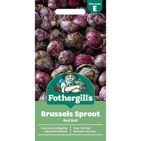 Mr Fothergill's Brussels Sprout Red Bull Seeds - Old Railway Line Garden Centre