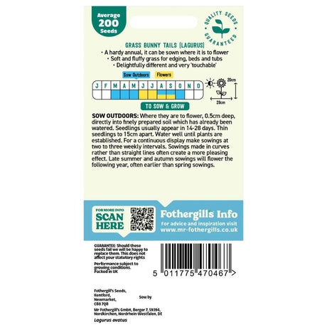 Mr Fothergill's Bunny Tail Grass Seeds