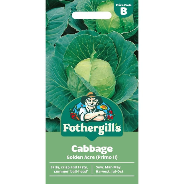 Mr Fothergill's Cabbage Golden Acre / Primo II Seeds - Old Railway Line Garden Centre
