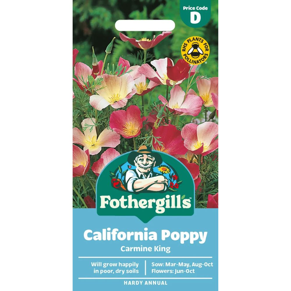 Mr Fothergill's Californian Poppy Carmine King Seeds