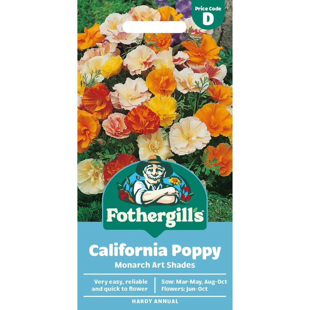 Mr Fothergill's Californian Poppy Monarch Art Shades Seeds