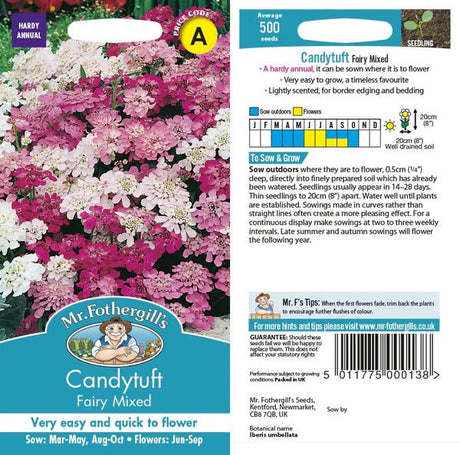 Mr Fothergills Candytuft Fairy Mixed Seeds - Old Railway Line Garden Centre
