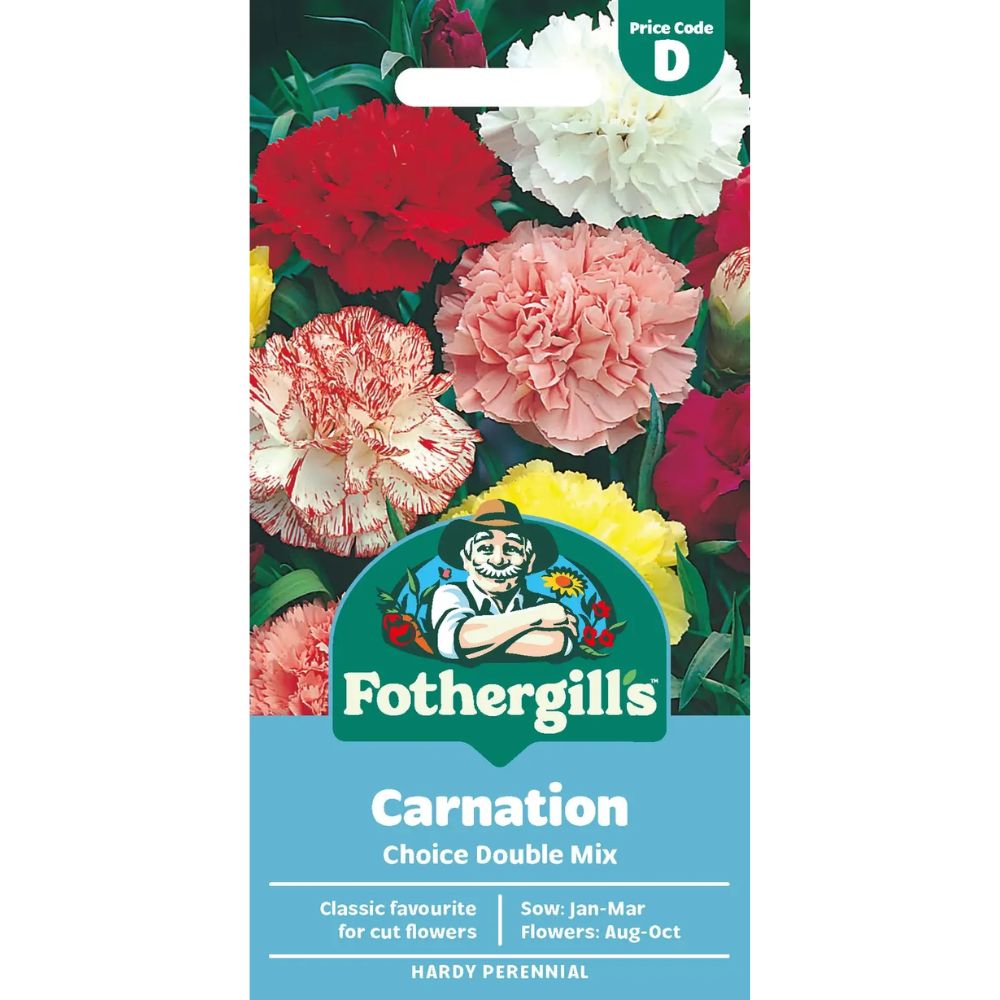 Mr Fothergill's Carnation Choice Double Mixed Seeds