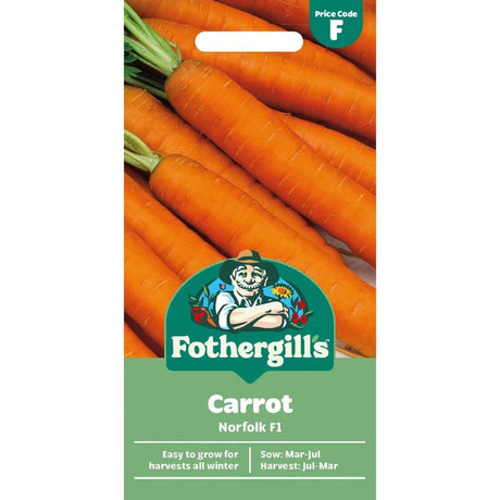 Mr Fothergill's Carrot Nantes 5 Seed Tape - Old Railway Line Garden Centre
