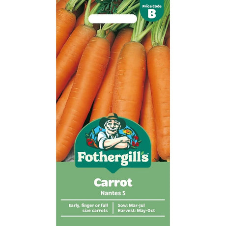 Mr Fothergill's Carrot Nantes 5 Seeds - Old Railway Line Garden Centre