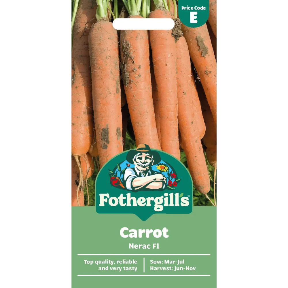 Mr Fothergill's Carrot Nerac F1 Vegetable Seeds