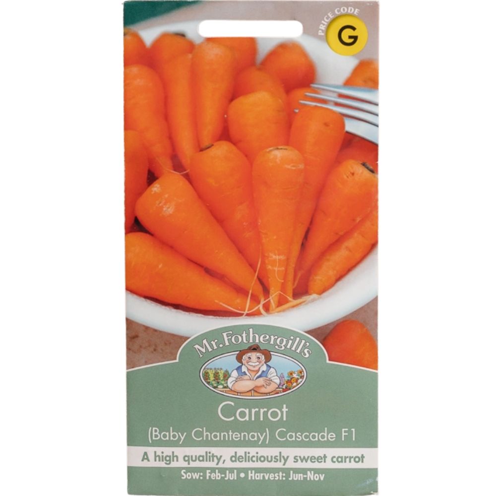 Mr Fothergill's Carrot (Baby Chantenay) Cascade F1 Seeds
