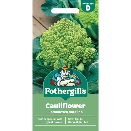 Mr Fothergill's Cauliflower (Broccoli) Romanesco Natalino Seeds - Old Railway Line Garden Centre