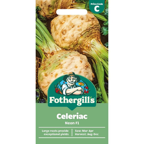 Mr Fothergill's Celeriac Neon F1 Vegetable Seeds - Old Railway Line Garden Centre