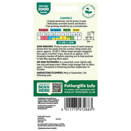 Mr Fothergill's Chamomile Seeds