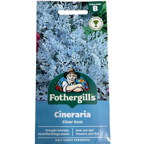 Mr Fothergill's Cineraria Silver Dust Seeds - Old Railway Line Garden Centre