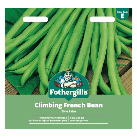 Mr Fothergill's Climbing French Bean Blue Lake Seeds - Old Railway Line Garden Centre