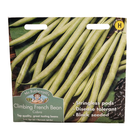 Mr Fothergill's Climbing French Bean Cobra Seeds - Old Railway Line Garden Centre