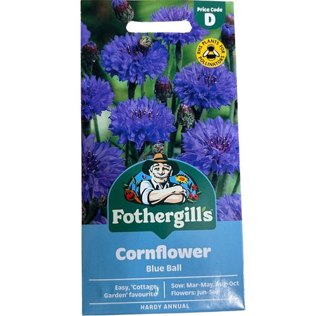 Mr Fothergill's Cornflower Blue Ball Seeds - Old Railway Line Garden Centre