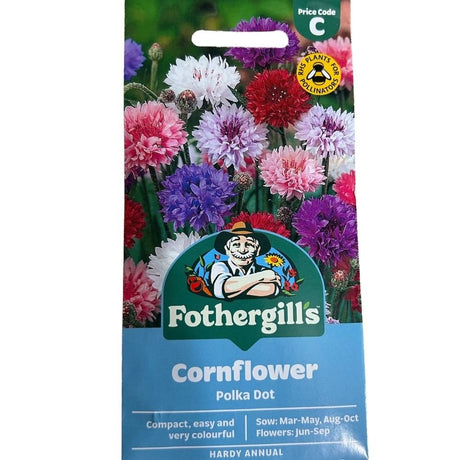 Mr Fothergill's Cornflower Polka Dot Seeds - Old Railway Line Garden Centre