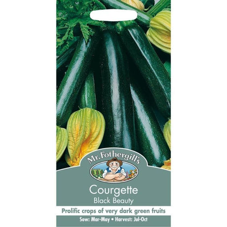Mr Fothergill's Courgette Black Beauty Seeds - Old Railway Line Garden Centre