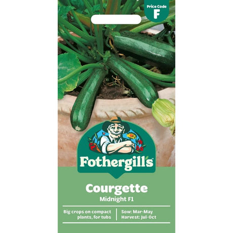 Mr Fothergill's Courgette Midnight F1 Seeds - Old Railway Line Garden Centre