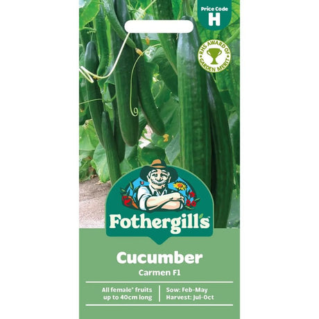 Mr Fothergill's Cucumber Carmen F1 Seeds - Old Railway Line Garden Centre