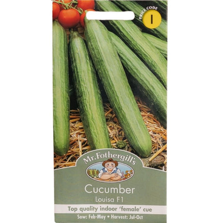 Mr Fothergill's Cucumber Louisa F1 Seeds - Old Railway Line Garden Centre