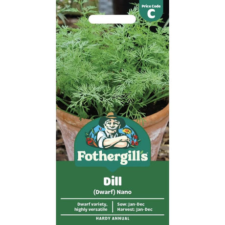 Mr Fothergill's Dill (Dwarf) Nano Herb Seeds - Old Railway Line Garden Centre