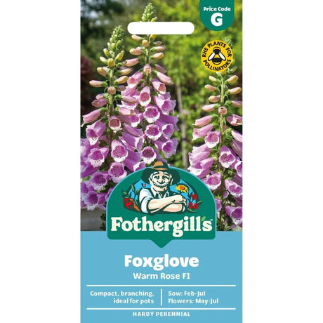 Mr Fothergill's Foxglove Dottie Warm Rose F1 Seeds - Old Railway Line Garden Centre