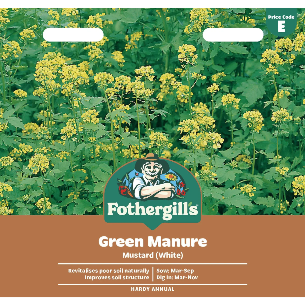 Mr Fothergill's Green Manure Mustard (White) Seeds