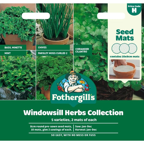 Mr Fothergill's Herb Seed Mat Collection - Old Railway Line Garden Centre