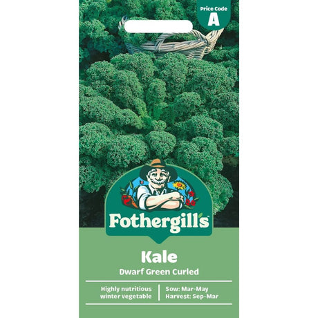 Mr Fothergill's Kale Dwarf Green Curled Seeds - Old Railway Line Garden Centre