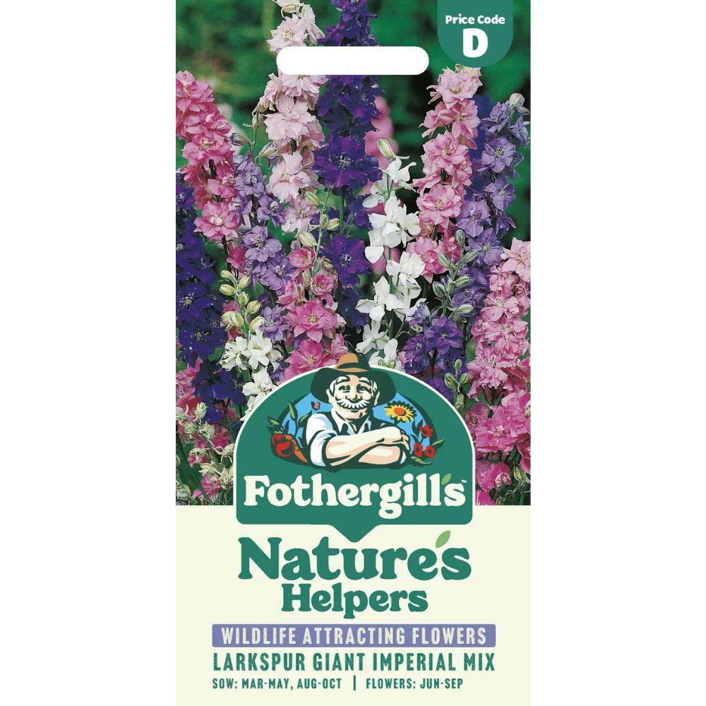 Mr Fothergills Larkspur Giant Imperial Mixed Seeds