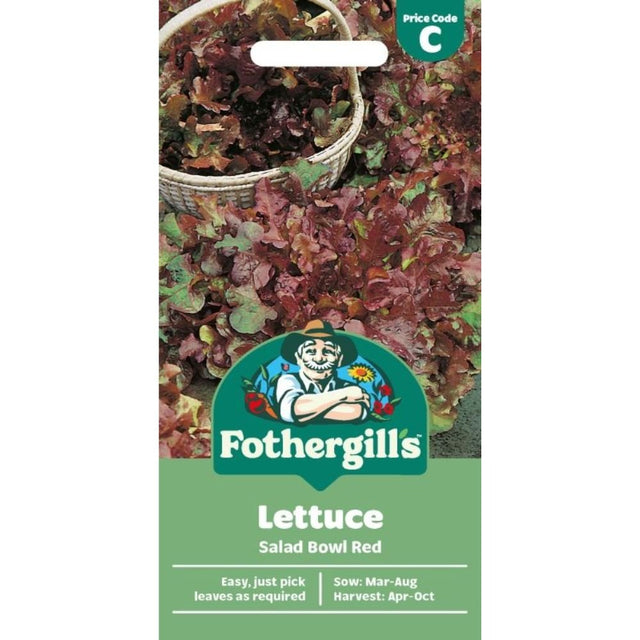 Mr Fothergill's Lettuce Salad Bowl Red Seeds - Old Railway Line Garden Centre