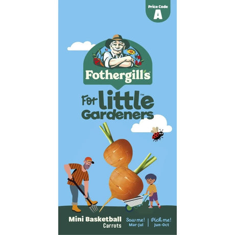 Mr Fothergill's Little Gardeners Basketball Carrots Seeds - Old Railway Line Garden Centre