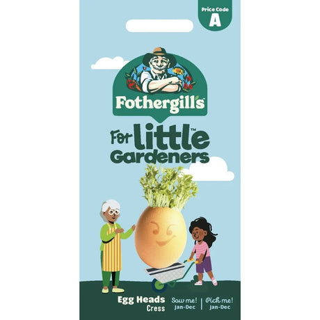 Mr Fothergill's Little Gardeners Egg Heads Cress Seeds - Old Railway Line Garden Centre