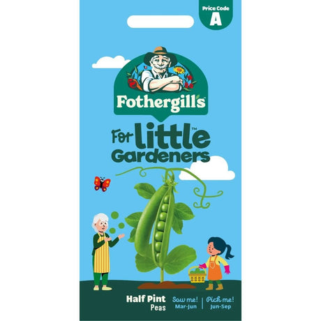 Mr Fothergill's Little Gardeners Half Pint Peas Seeds - Old Railway Line Garden Centre